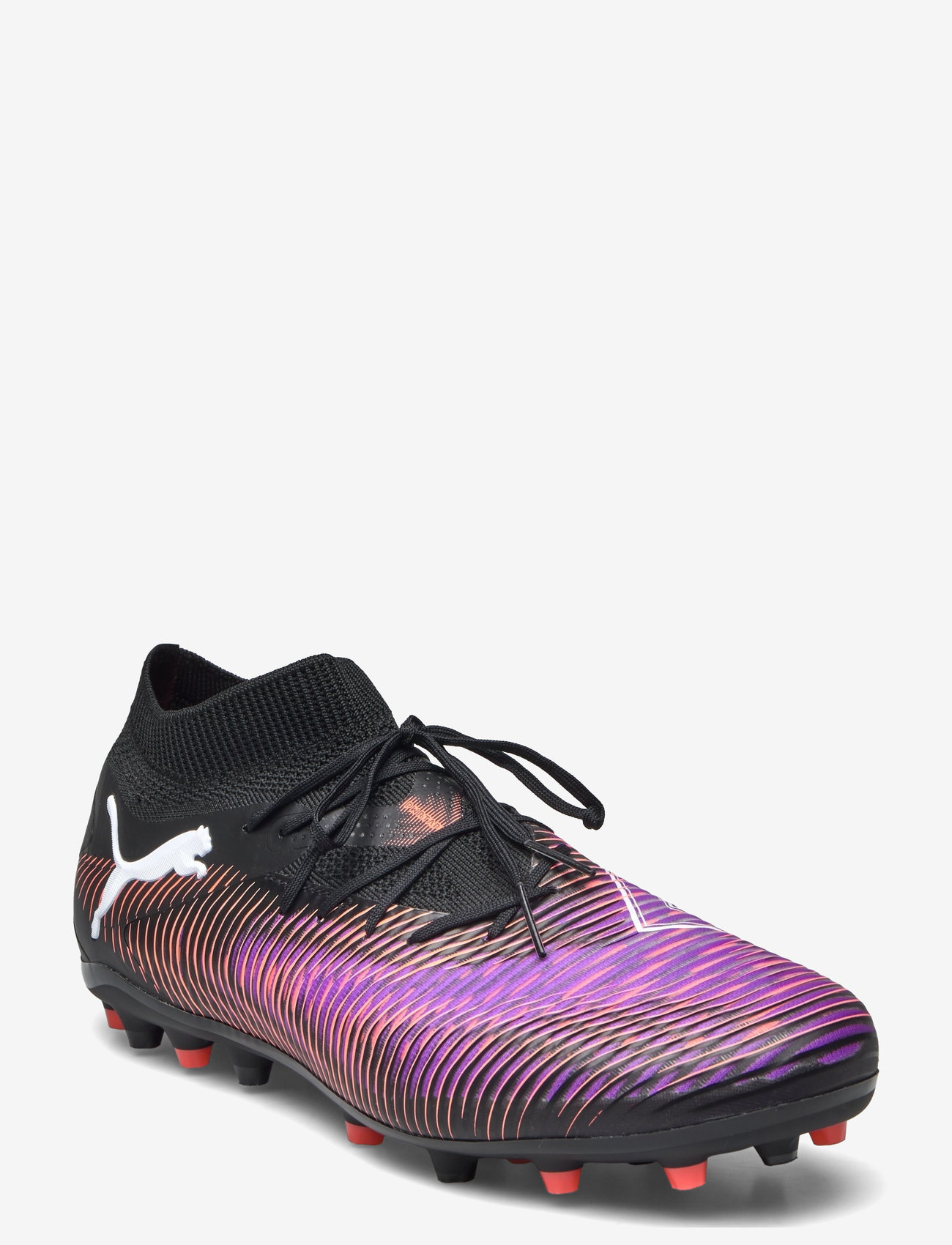 PUMA - FUTURE 8 PRO MG - fodboldsko - puma black-puma white-glowing red - 1