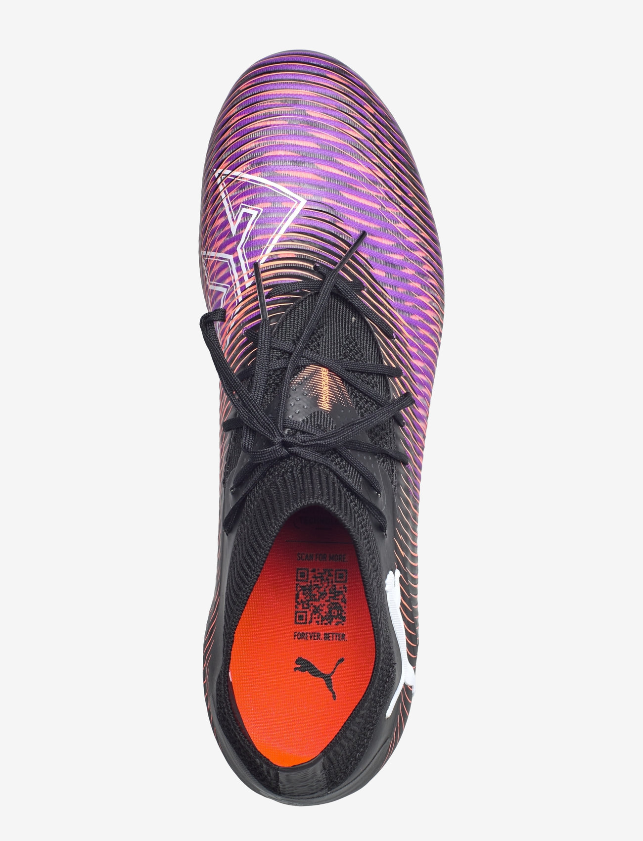 PUMA - FUTURE 8 PRO MG - fodboldsko - puma black-puma white-glowing red - 4