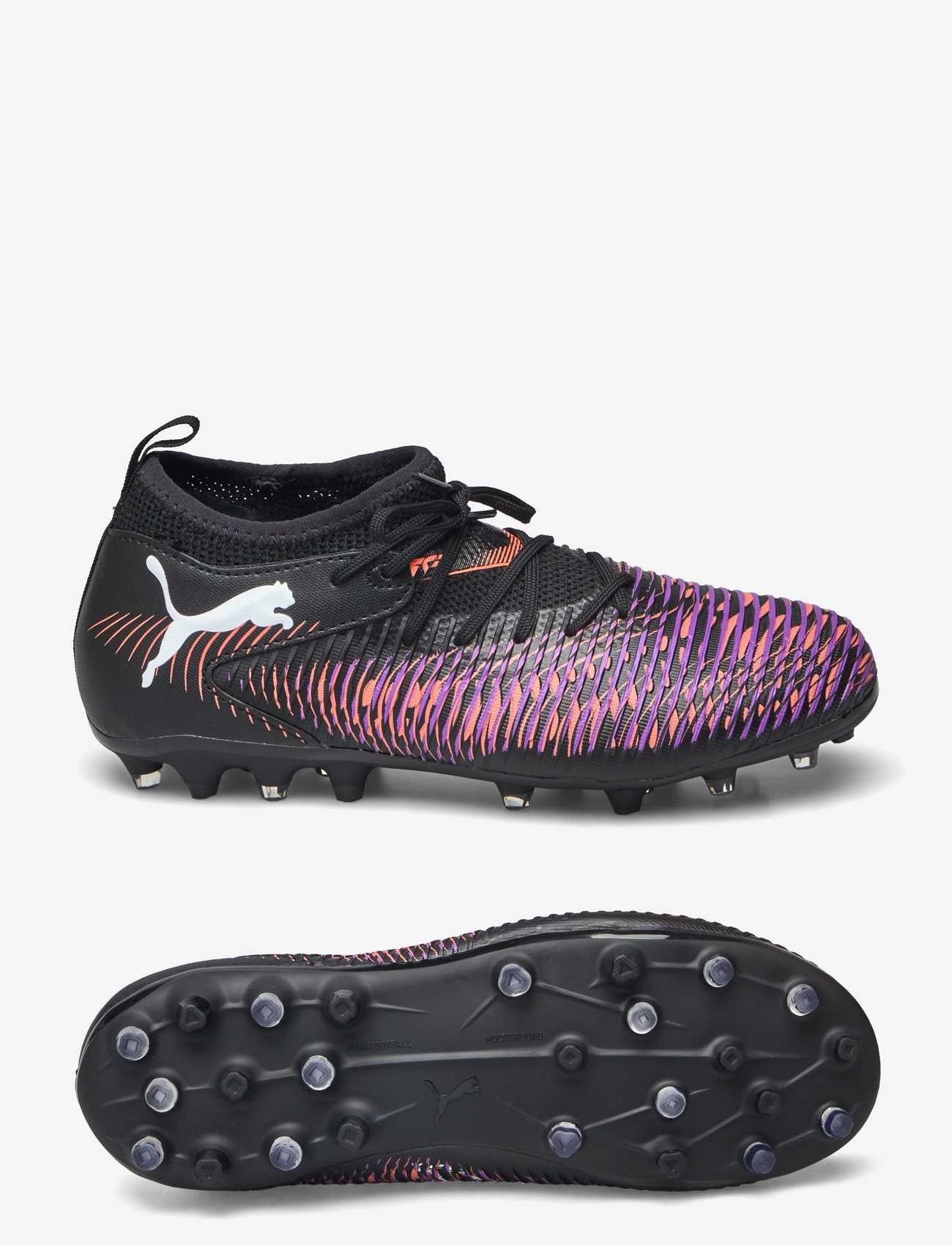 PUMA - FUTURE 8 MATCH MG Jr - barn - puma black-puma white-glowing red - 0