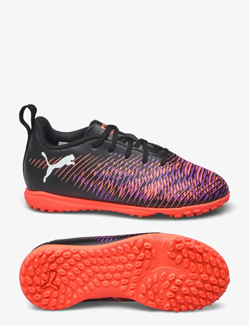 PUMA - FUTURE 8 PLAY TT Jr - tøj - puma black-puma white-glowing red - 0