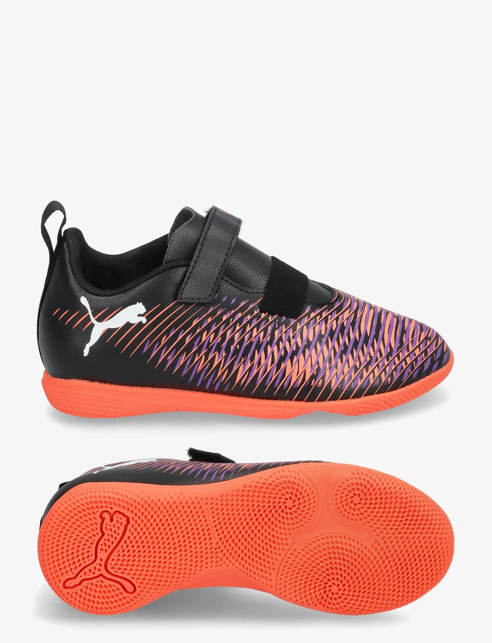 PUMA - FUTURE 8 PLAY IT V Jr - riided - puma black-puma white-glowing red - 0