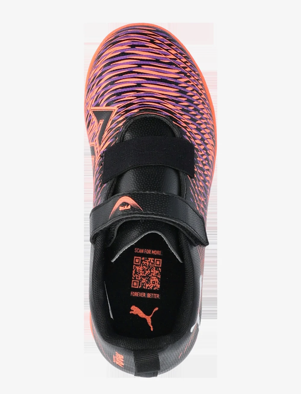 PUMA - FUTURE 8 PLAY IT V Jr - riided - puma black-puma white-glowing red - 3