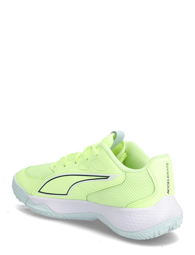 PUMA - Accelerate Jr 4 - apģērbs - fizzy light-green terrain-puma white - 2