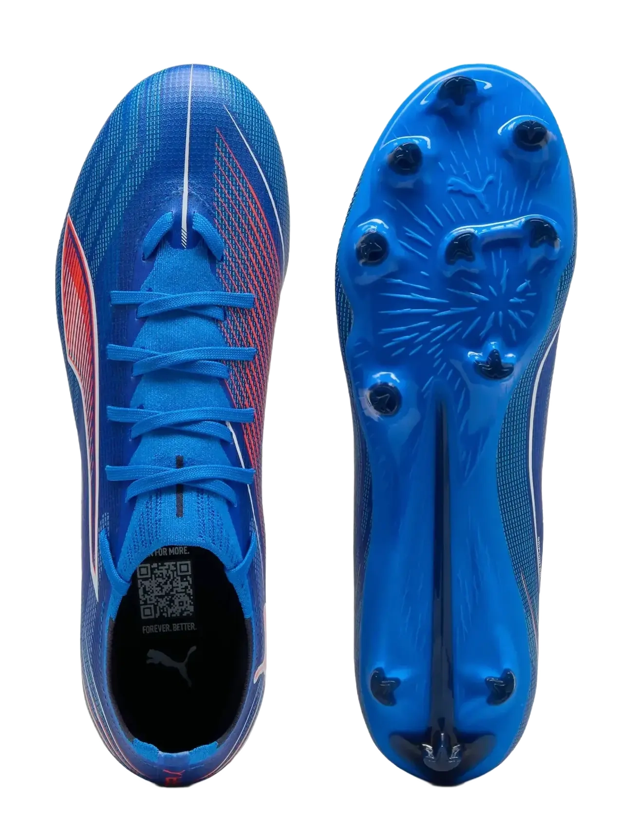 PUMA - ULTRA 6 MATCH FG/AG - fotbollsskor - ultra blue-puma white-glowing red - 2
