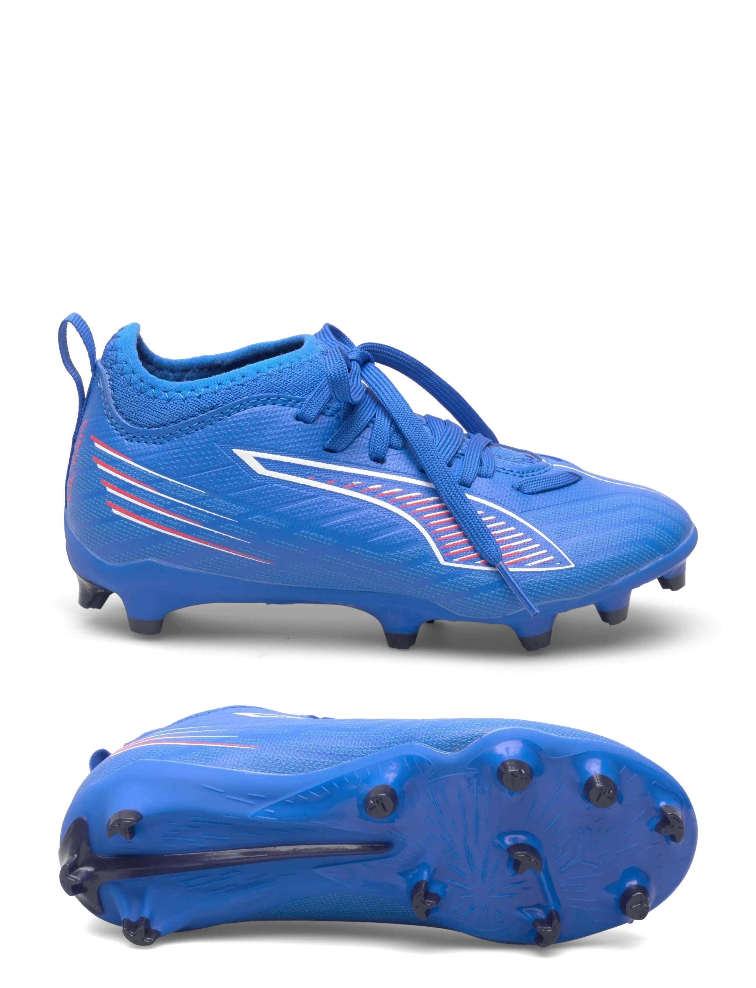 PUMA - ULTRA 6 MATCH FG/AG Jr - vaatteet - ultra blue-puma white-glowing red - 0