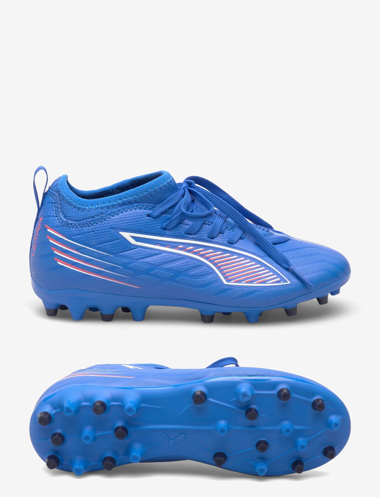 PUMA - ULTRA 6 MATCH MG Jr - kläder - ultra blue-puma white-glowing red - 0