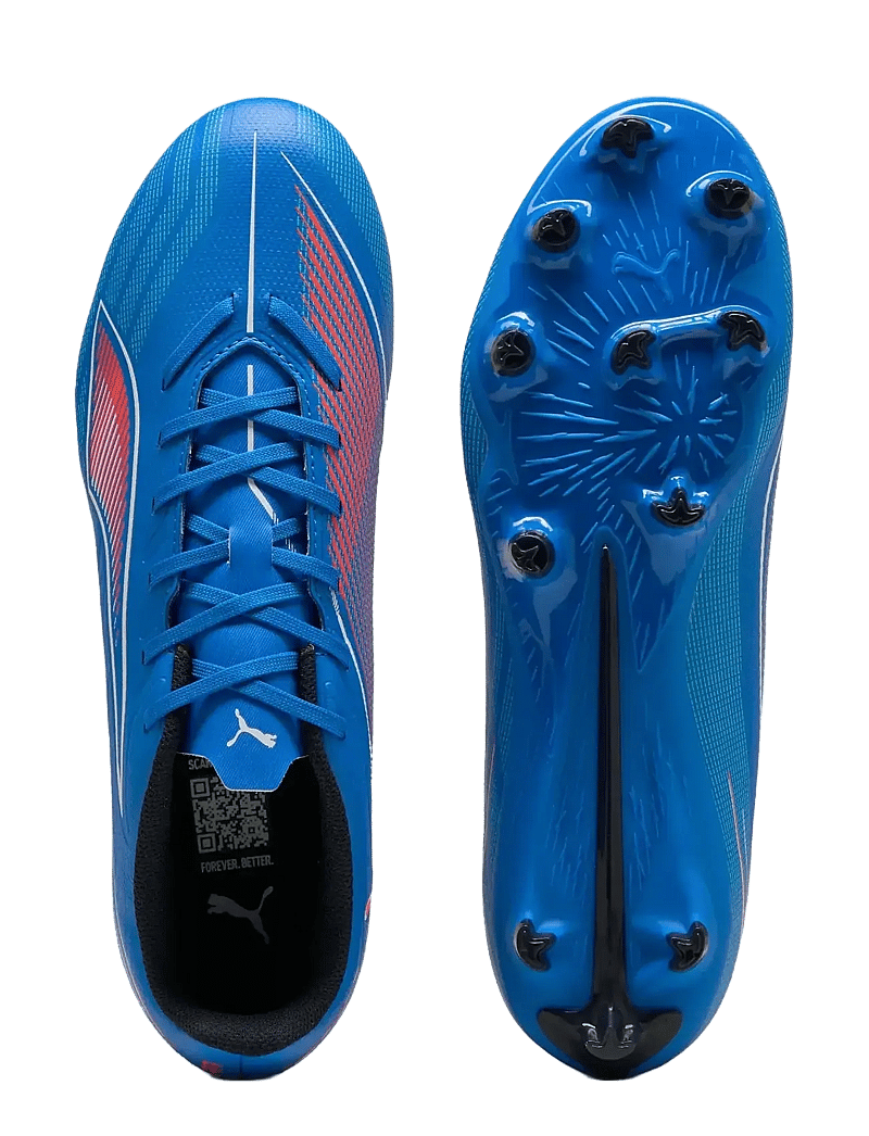 PUMA - ULTRA 6 PLAY FG/AG - fodboldstøvler - ultra blue-puma white-glowing red - 2