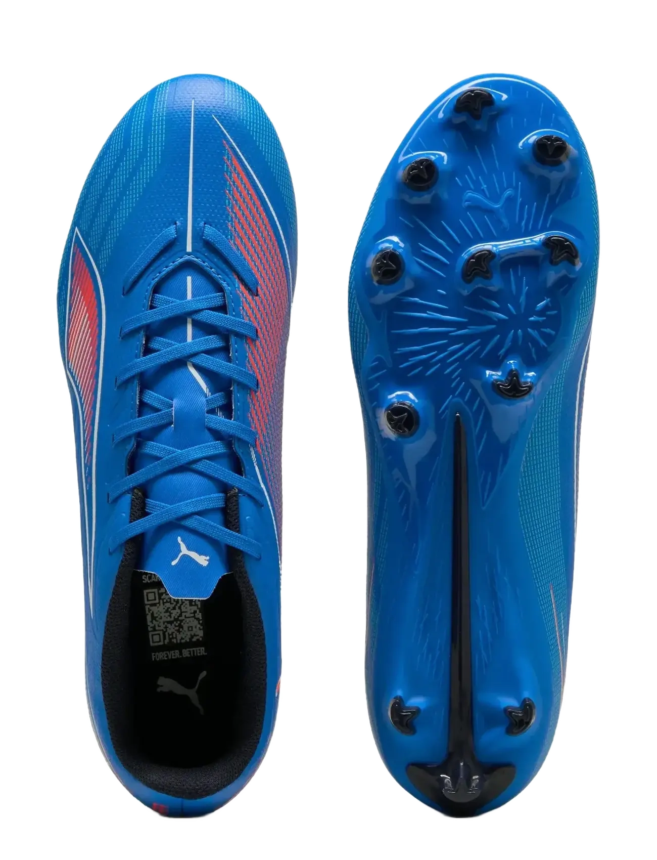 PUMA - ULTRA 6 PLAY FG/AG - fotbollsskor - ultra blue-puma white-glowing red - 2