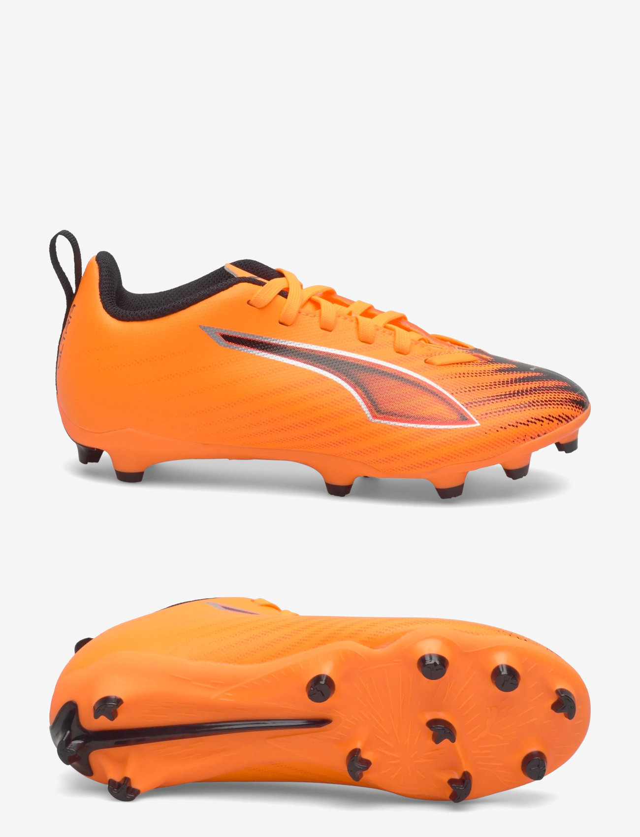 PUMA - ULTRA 6 PLAY FG/AG Jr - drabužiai - heat fire-puma black-glowing red - 0