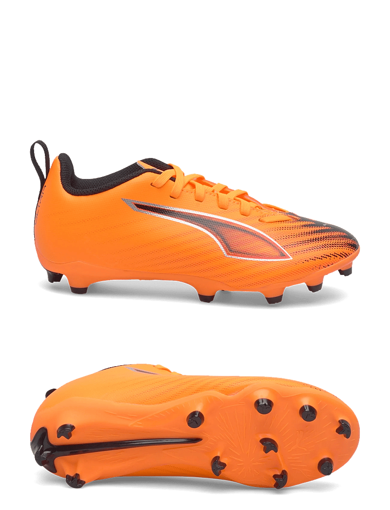 PUMA - ULTRA 6 PLAY FG/AG Jr - drabužiai - heat fire-puma black-glowing red - 0