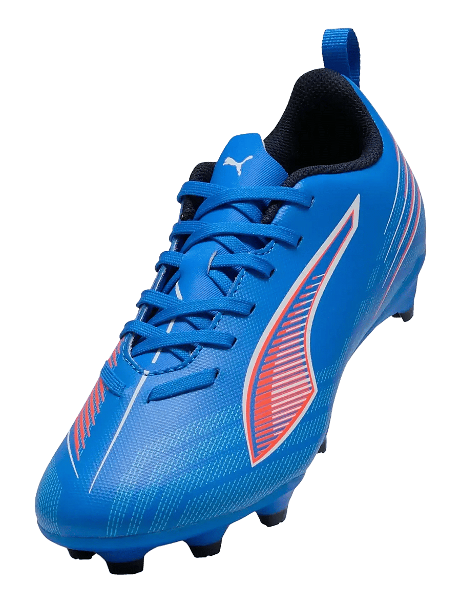 PUMA - ULTRA 6 PLAY FG/AG Jr - vaatteet - ultra blue-puma white-glowing red - 4