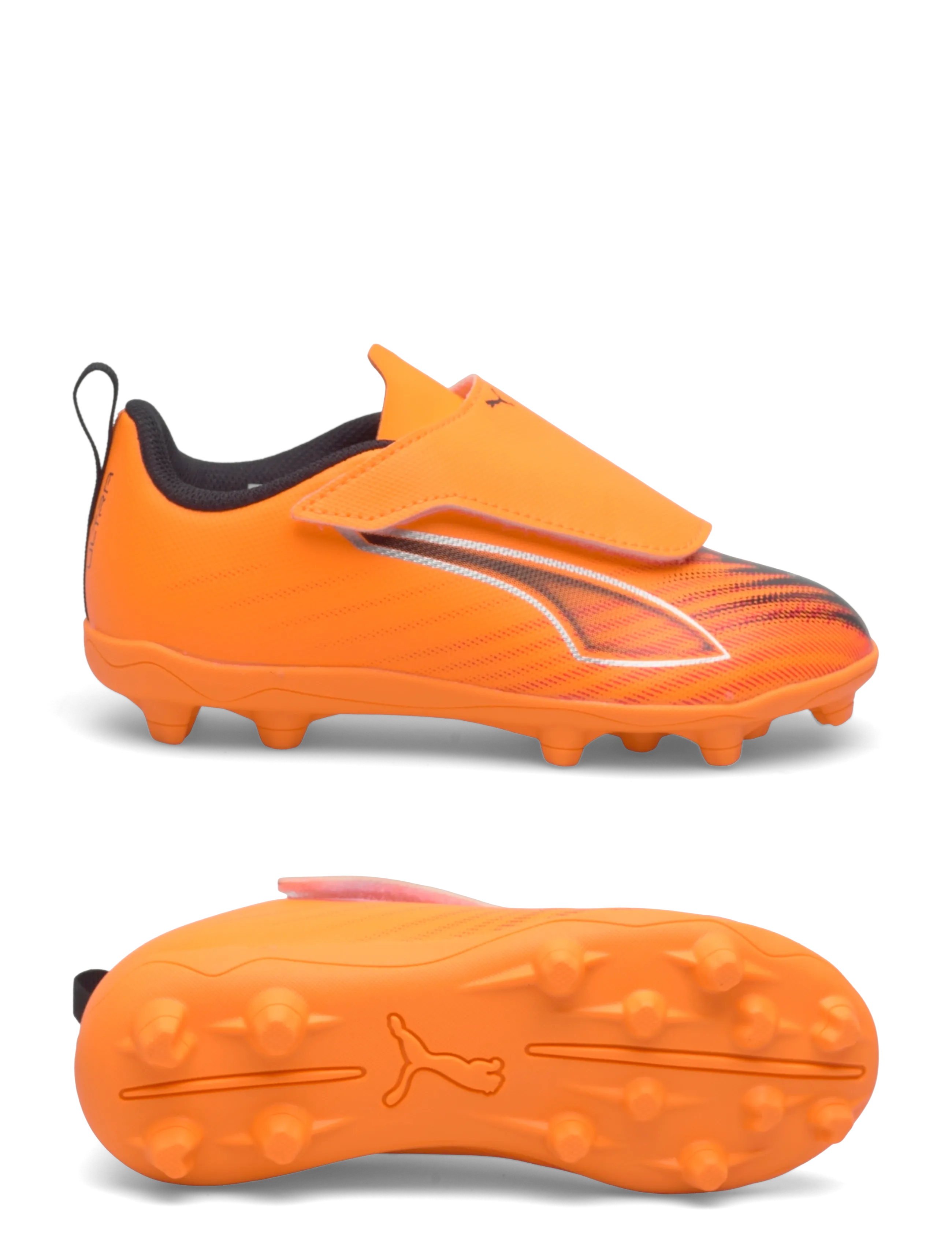 ULTRA 6 PLAY V FG/AG RB Jr - HEAT FIRE-PUMA BLACK-ULTRA BLUE