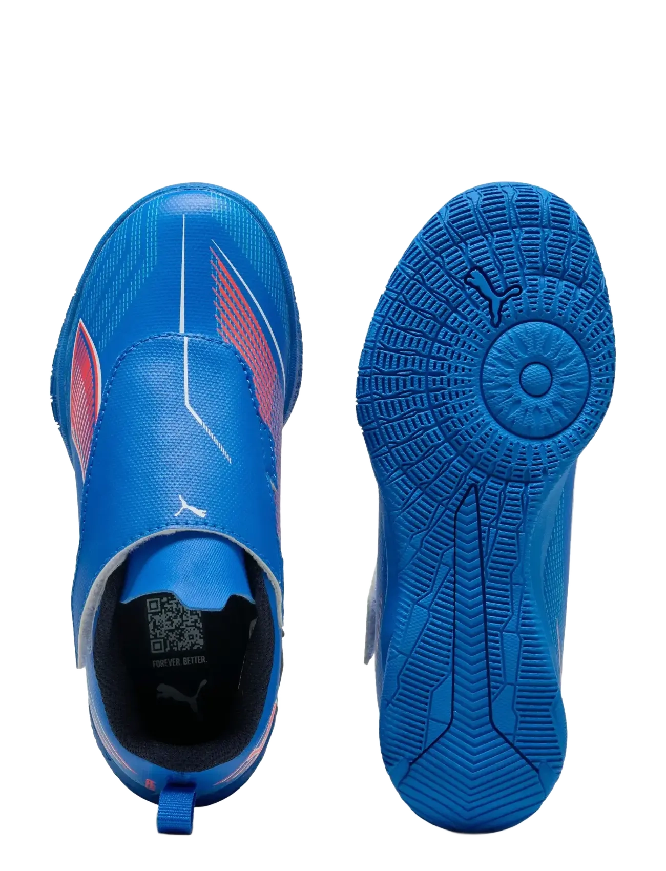 PUMA - ULTRA 6 PLAY V IT Jr - riided - ultra blue-puma white-glowing red - 2