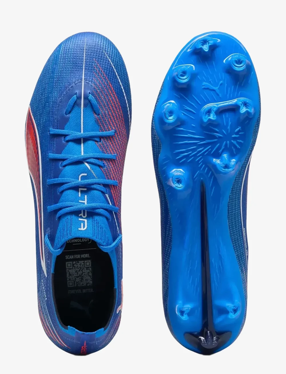 PUMA - ULTRA 6 PRO FG/AG - fußballstiefel - ultra blue-puma white-glowing red - 2