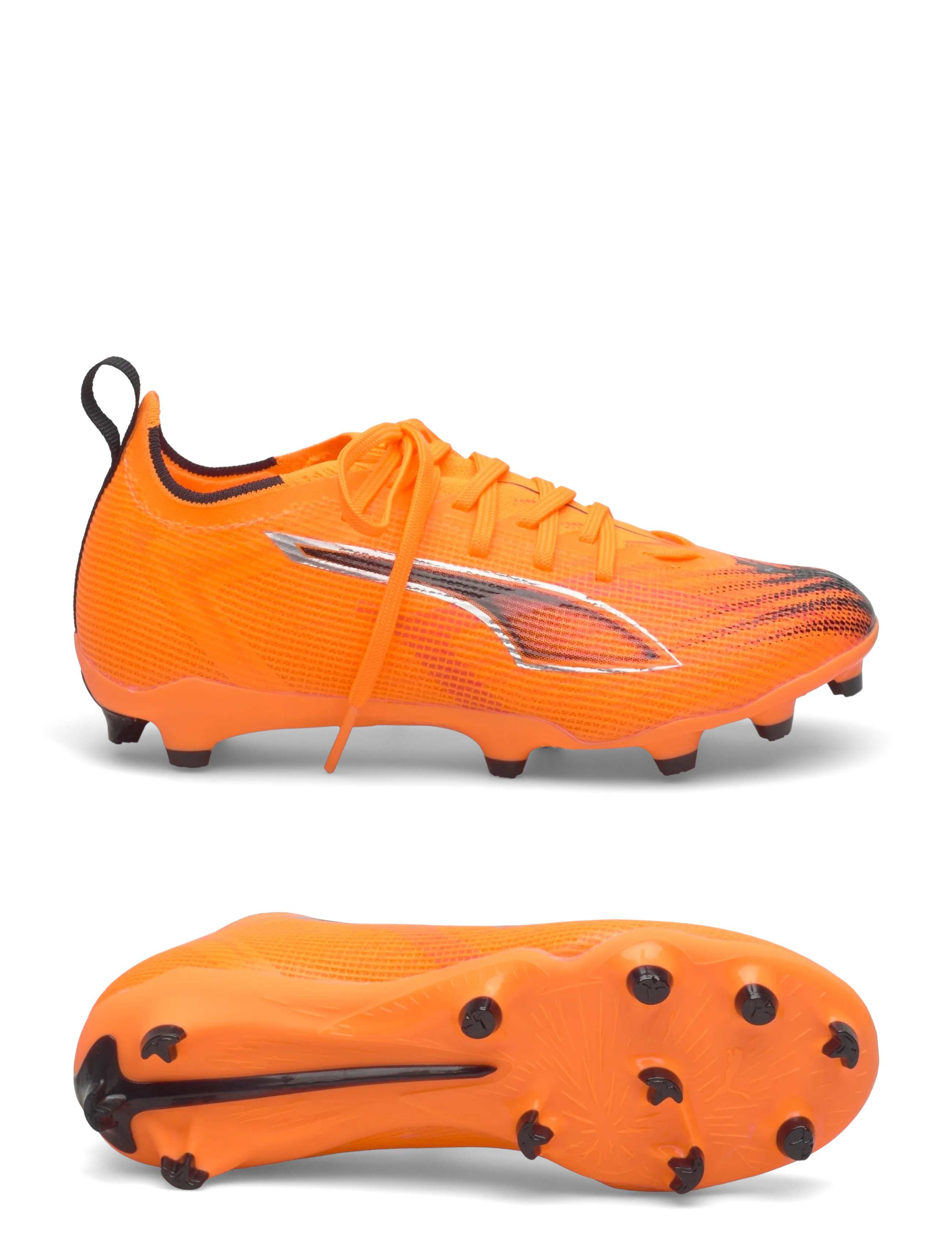PUMA ULTRA 6 PRO FG/AG Jr - Jalanõud - HEAT FIRE-PUMA BLACK-GLOWING RED / orange