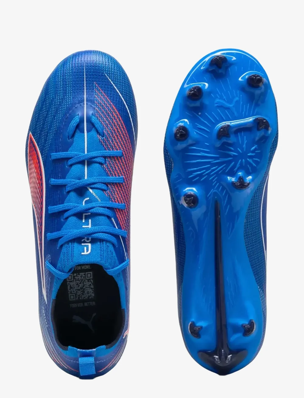 PUMA - ULTRA 6 PRO FG/AG Jr - apģērbs - ultra blue-puma white-glowing red - 2