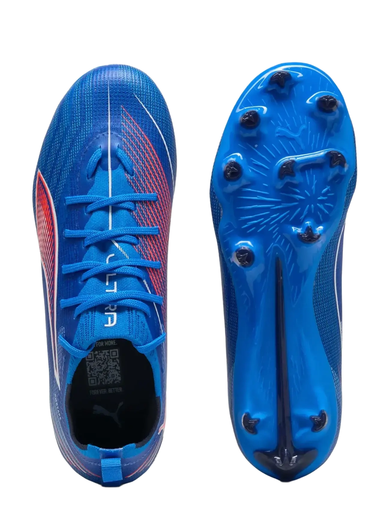 PUMA - ULTRA 6 PRO FG/AG Jr - fodboldstøvler - ultra blue-puma white-glowing red - 2