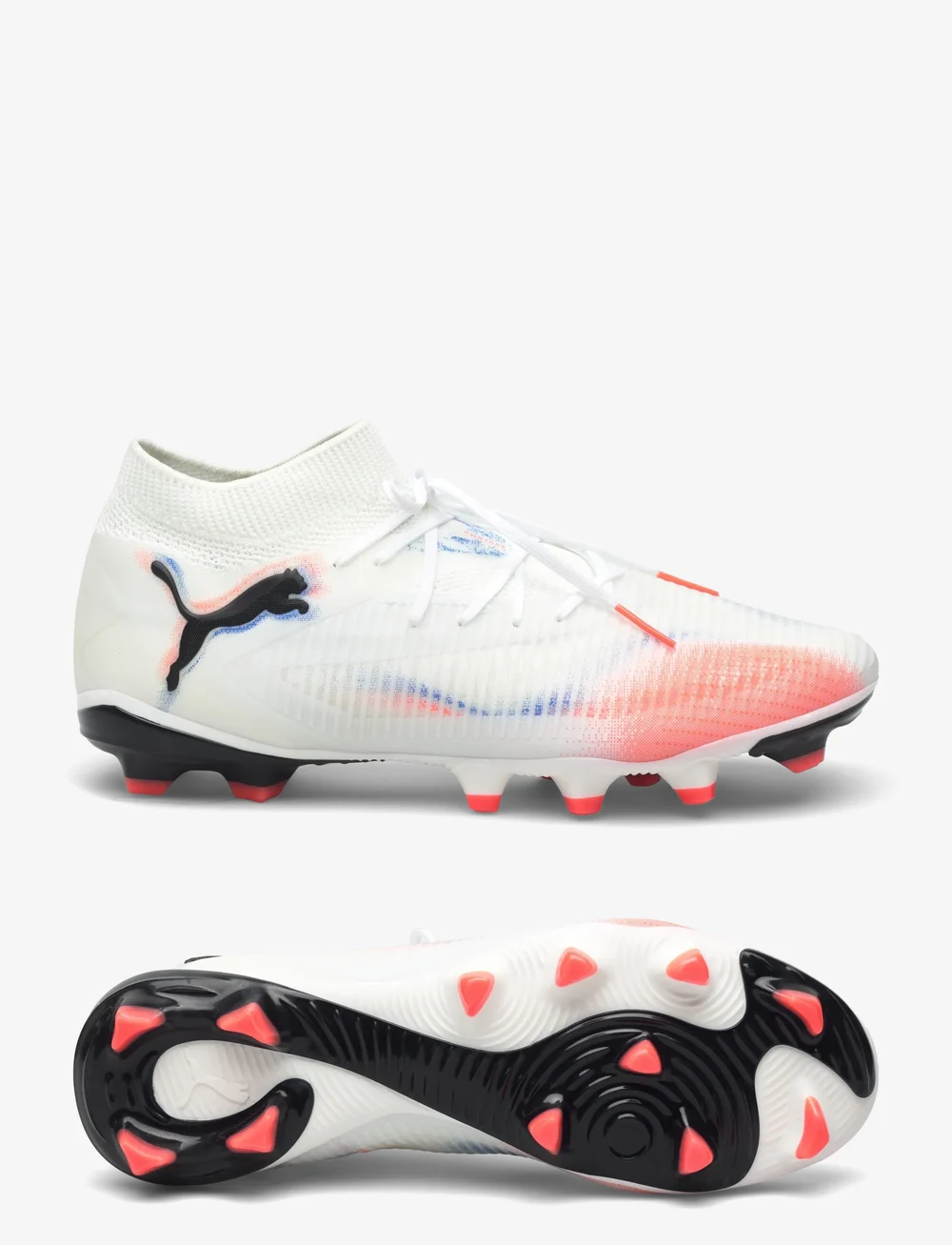 PUMA - FUTURE 8 PRO FG/AG - jalgpalli puutsad - puma white-puma black-glowing red - 0