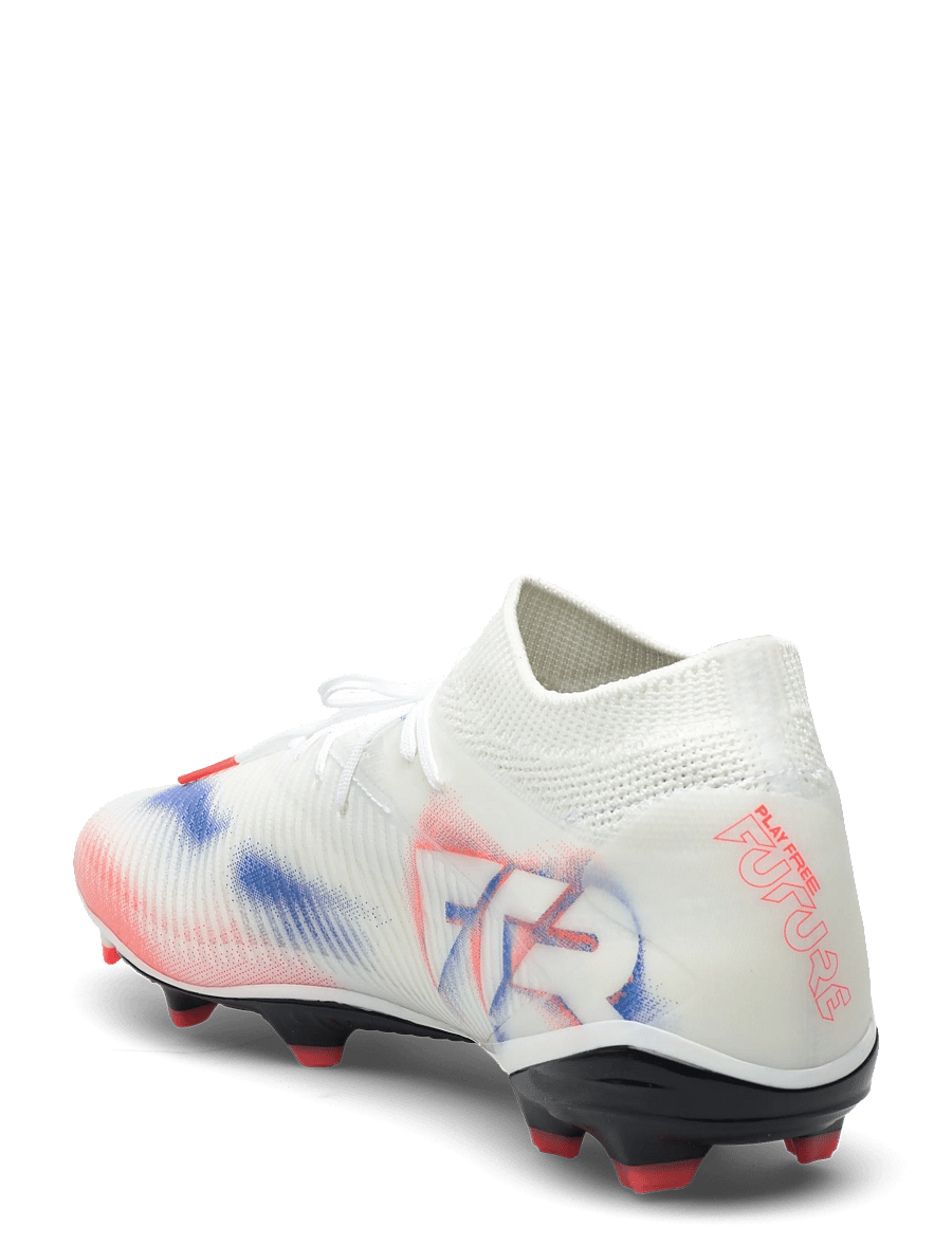 PUMA - FUTURE 8 PRO FG/AG - chaussures de football - puma white-puma black-glowing red - 2