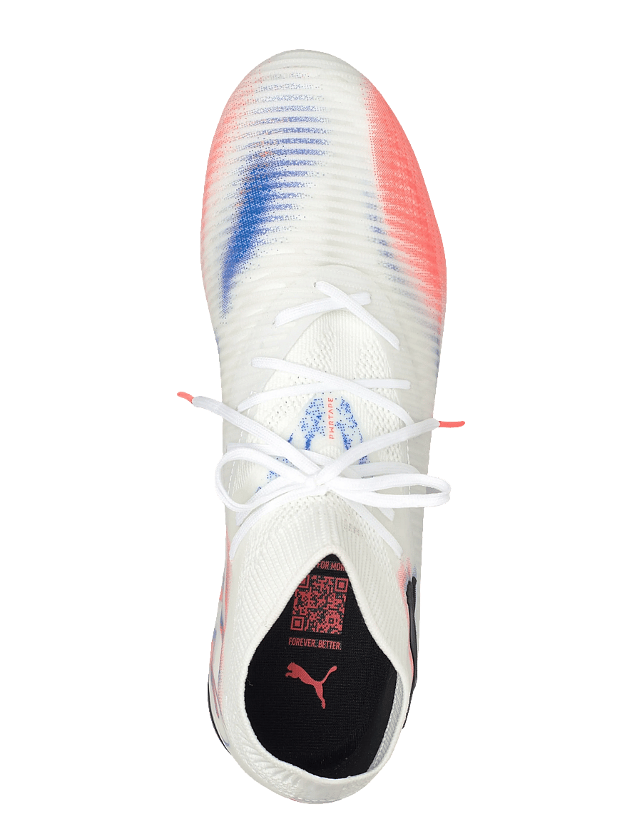 PUMA - FUTURE 8 PRO FG/AG - chaussures de football - puma white-puma black-glowing red - 3