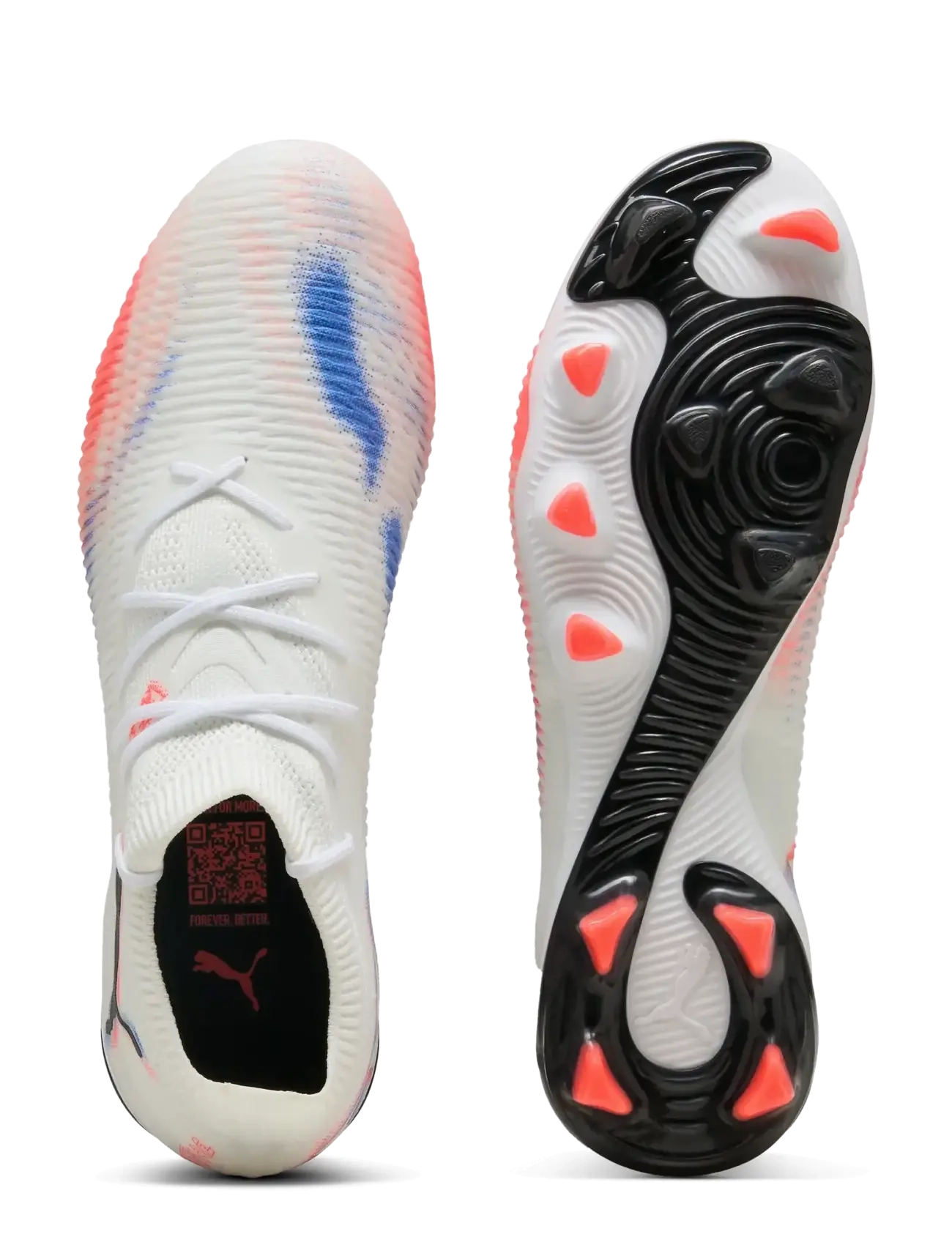 PUMA - FUTURE 8 MATCH FG/AG - fußballschuhe - puma white-puma black-glowing red - 2
