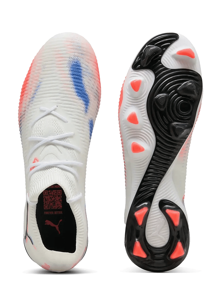 PUMA - FUTURE 8 MATCH FG/AG - fótboltaskór - puma white-puma black-glowing red - 2
