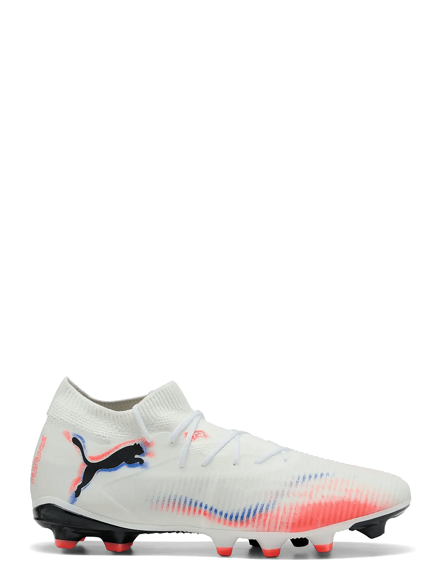 PUMA - FUTURE 8 MATCH FG/AG - fótboltaskór - puma white-puma black-glowing red - 5