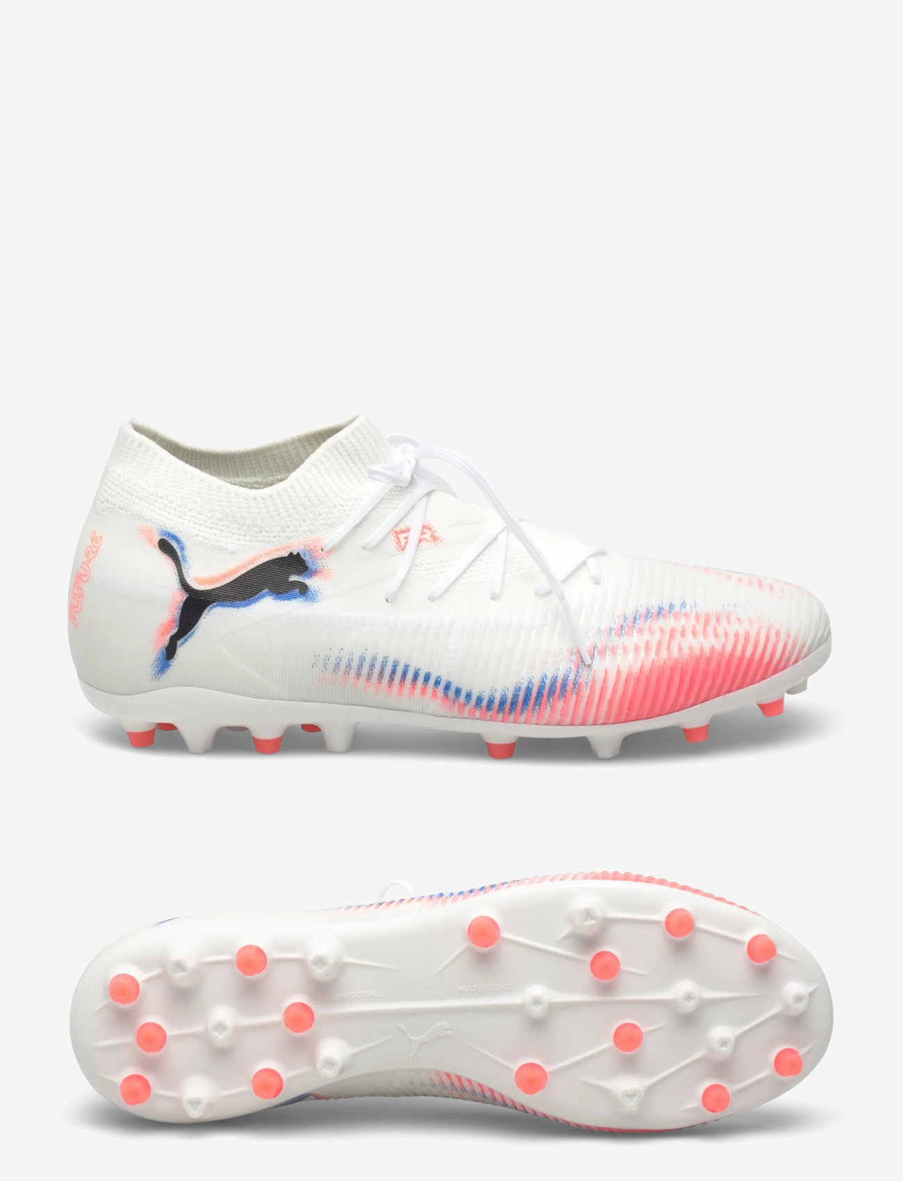 PUMA - FUTURE 8 MATCH MG - jalgpallisaapad - puma white-puma black-glowing red - 1