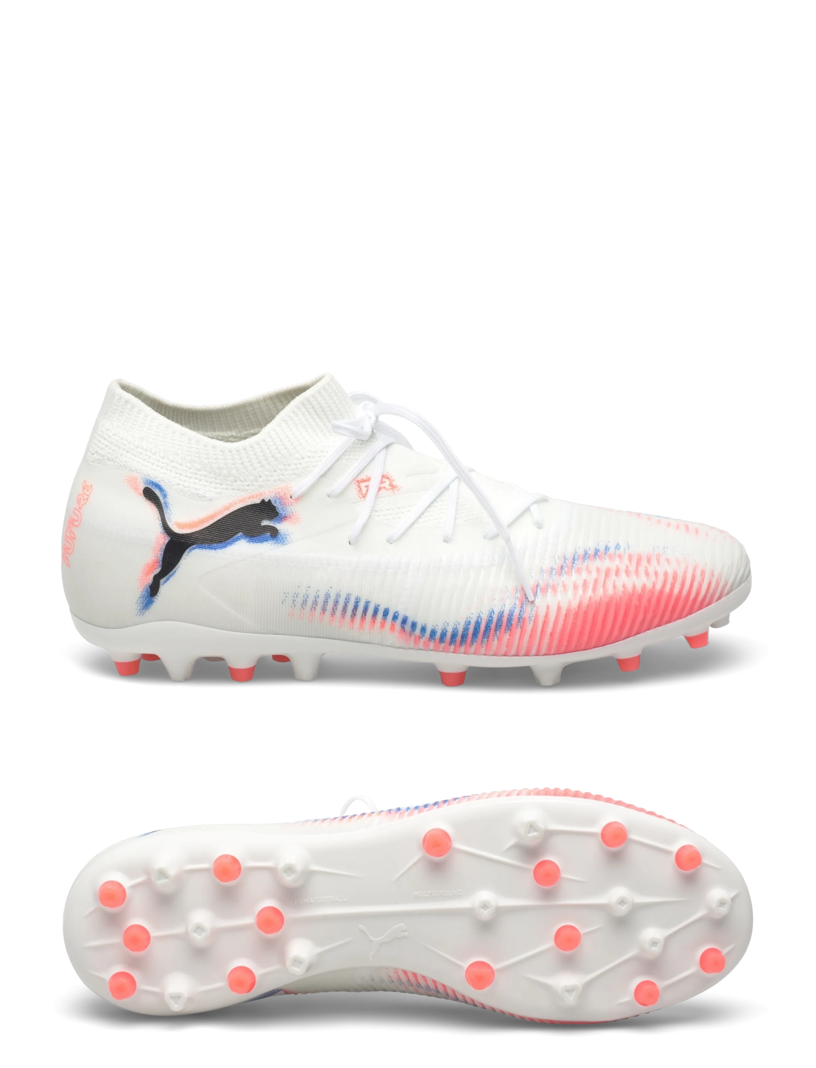 PUMA - FUTURE 8 MATCH MG - fotbollsskor - puma white-puma black-glowing red - 1