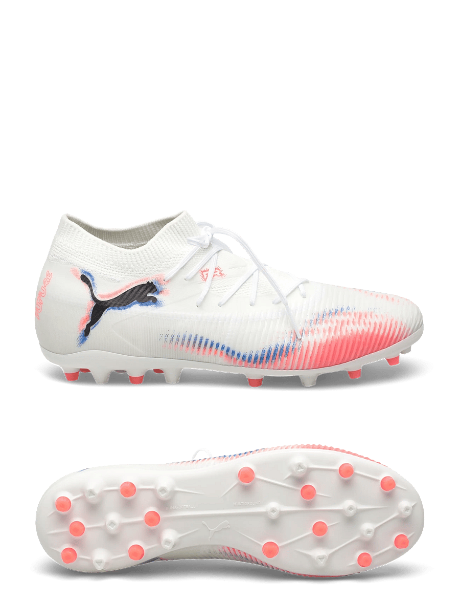 PUMA - FUTURE 8 MATCH MG - fußballstiefel - puma white-puma black-glowing red - 1