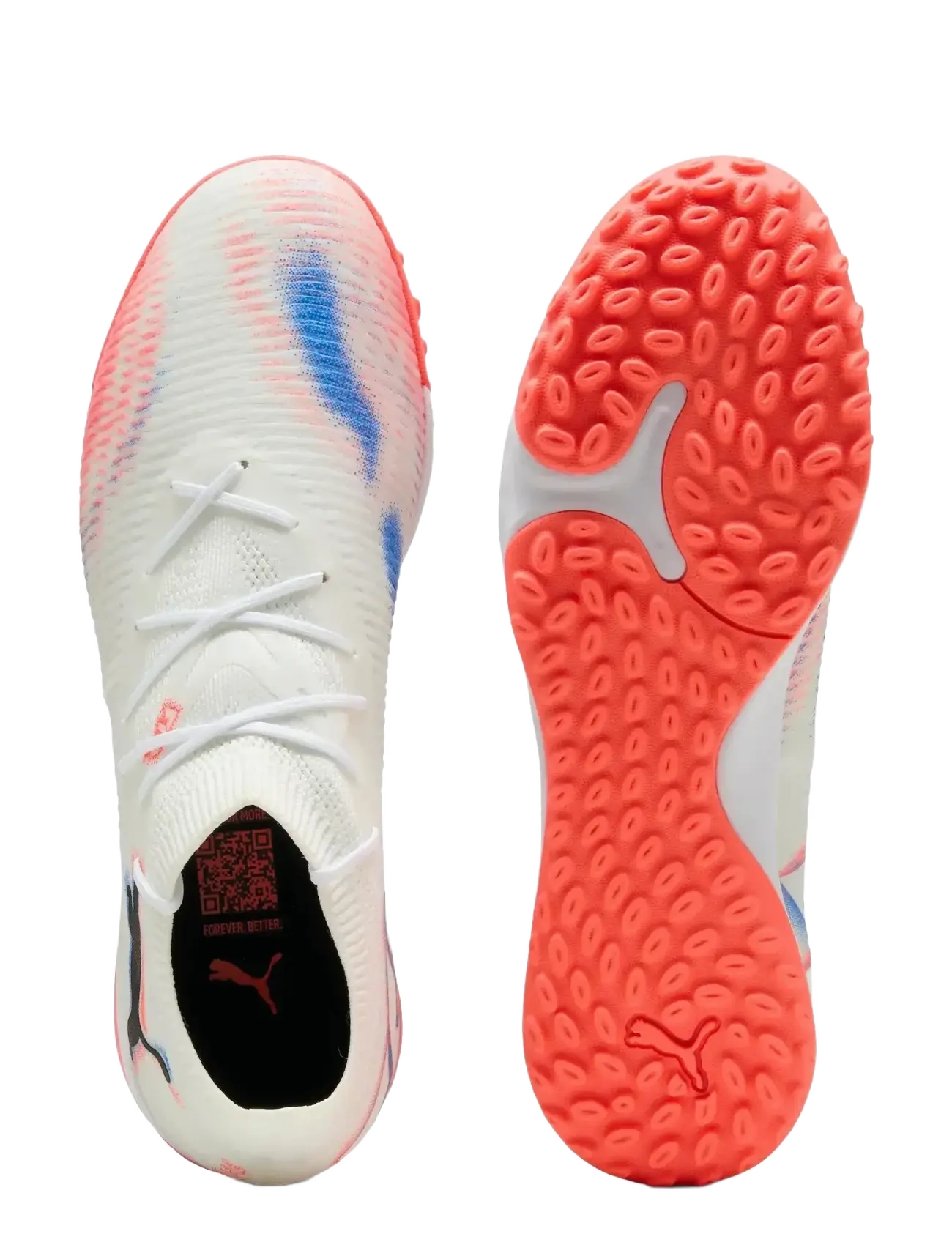 PUMA - FUTURE 8 MATCH TT - fotbollsskor - puma white-puma black-glowing red - 2