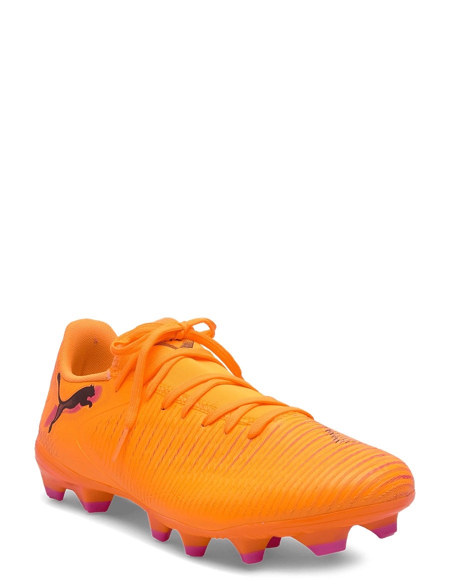 PUMA - FUTURE 8 PLAY FG/AG - fotbollsskor - heat fire-puma black-ravish - 1