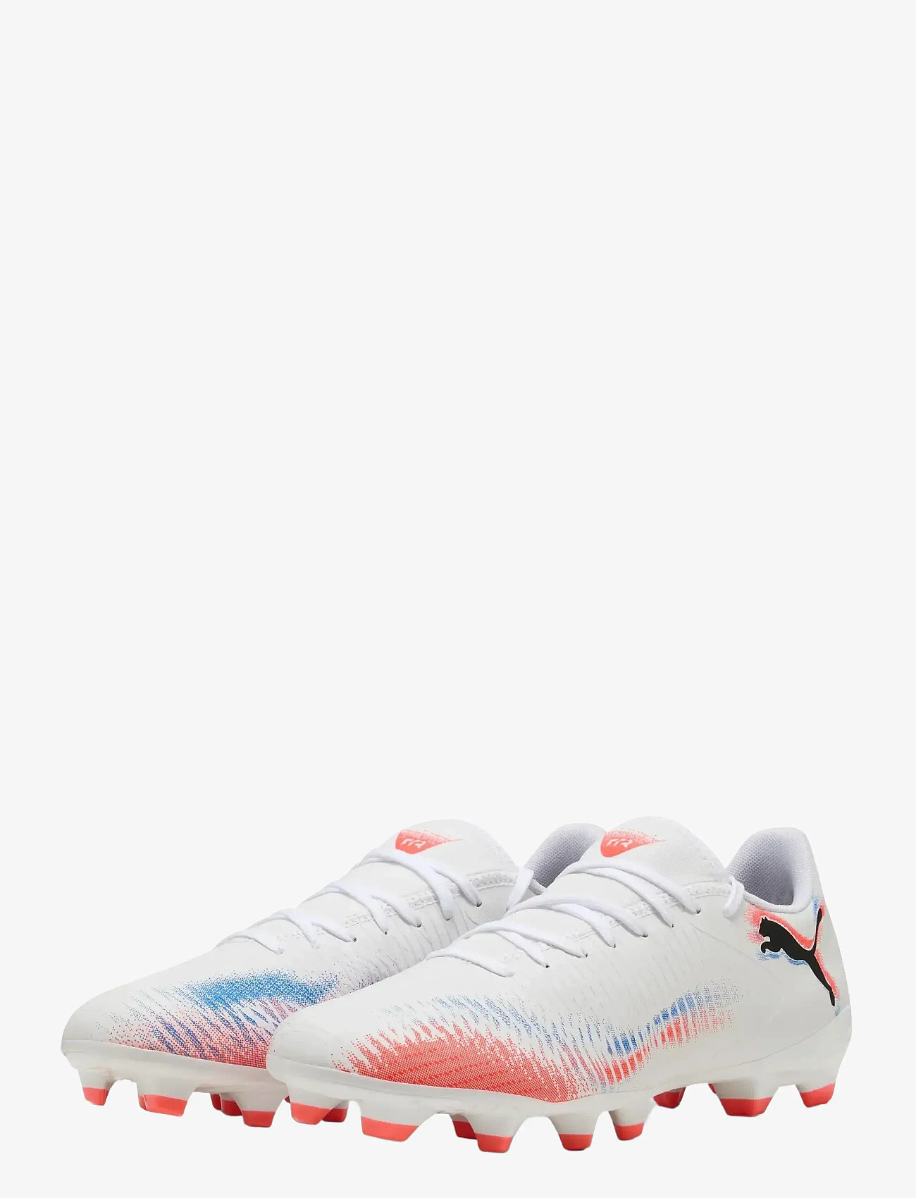 PUMA - FUTURE 8 PLAY FG/AG - fodboldstøvler - puma white-puma black-glowing red - 0