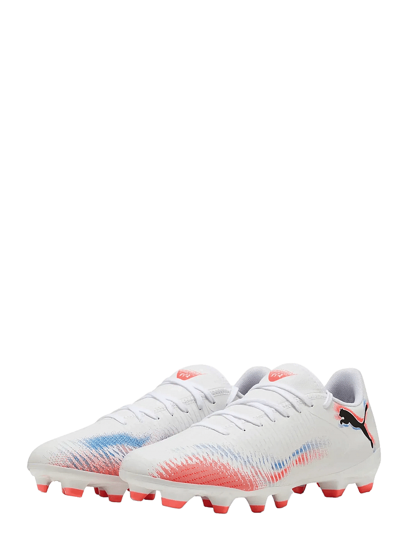 PUMA - FUTURE 8 PLAY FG/AG - fodboldstøvler - puma white-puma black-glowing red - 0