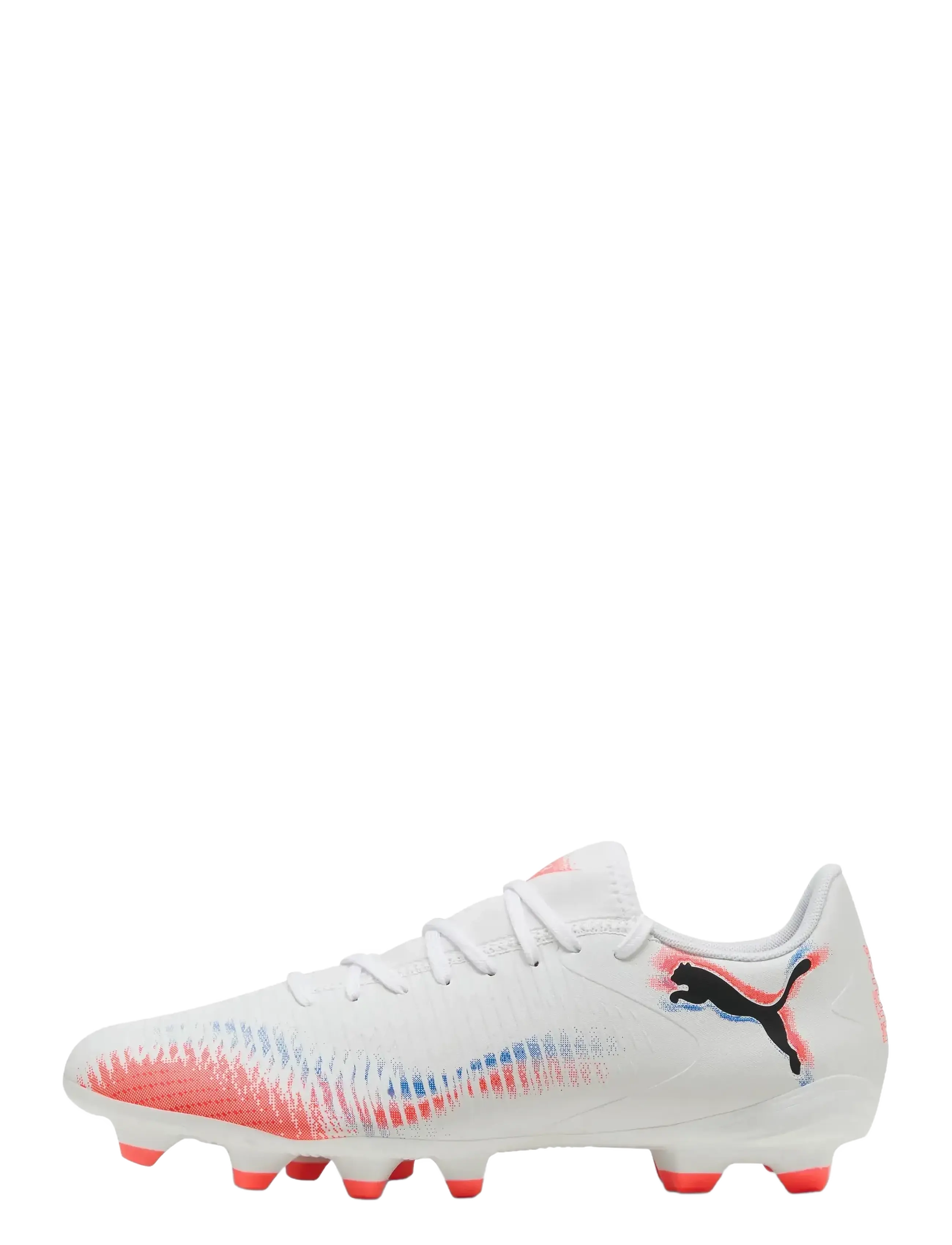 PUMA - FUTURE 8 PLAY FG/AG - fodboldsko - puma white-puma black-glowing red - 1
