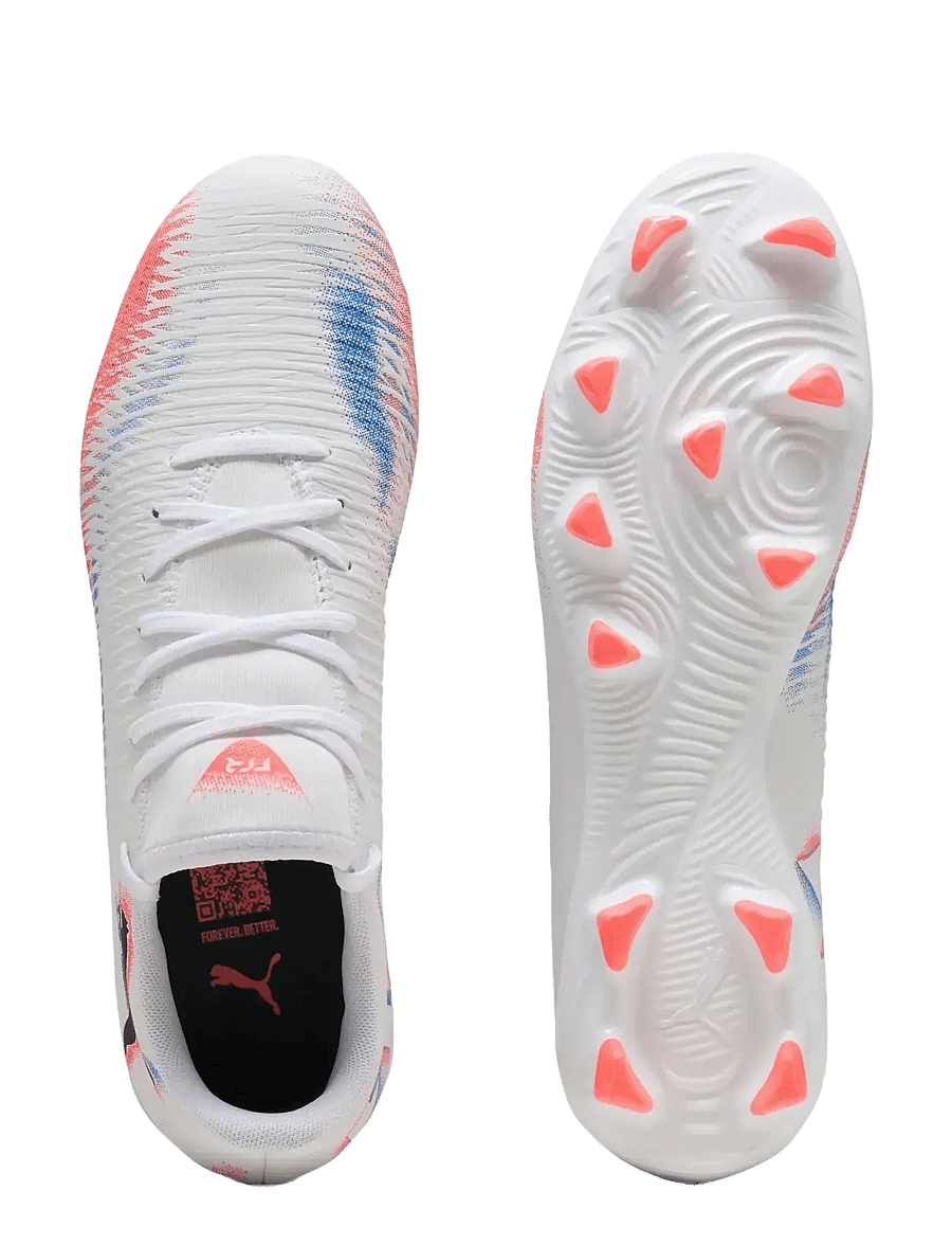 PUMA - FUTURE 8 PLAY FG/AG - fußballstiefel - puma white-puma black-glowing red - 2