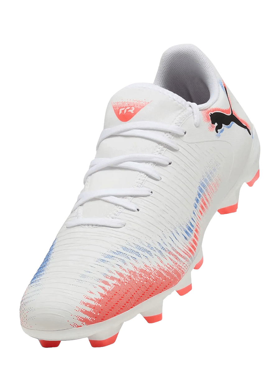 PUMA - FUTURE 8 PLAY FG/AG - fußballstiefel - puma white-puma black-glowing red - 4