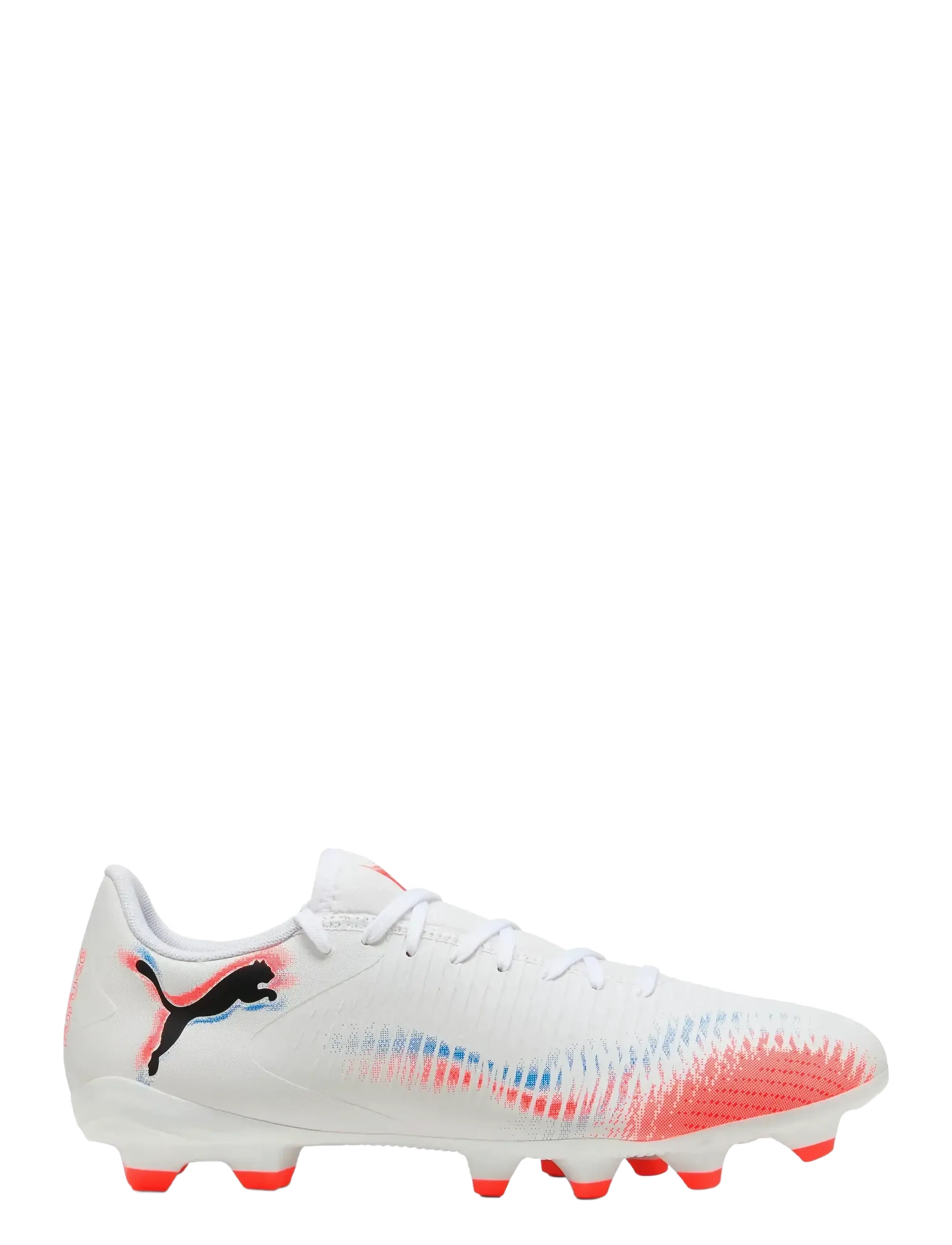PUMA - FUTURE 8 PLAY FG/AG - fodboldsko - puma white-puma black-glowing red - 5