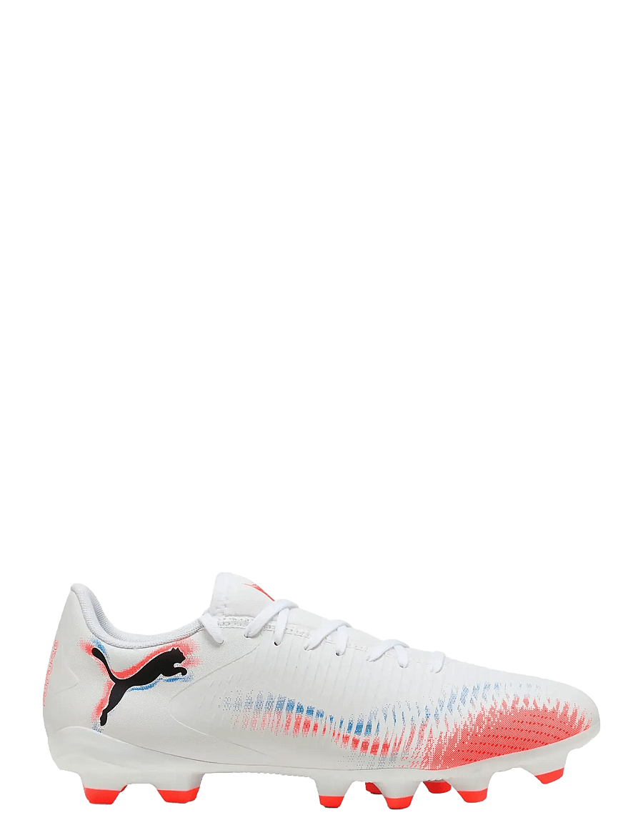 PUMA - FUTURE 8 PLAY FG/AG - fußballstiefel - puma white-puma black-glowing red - 5