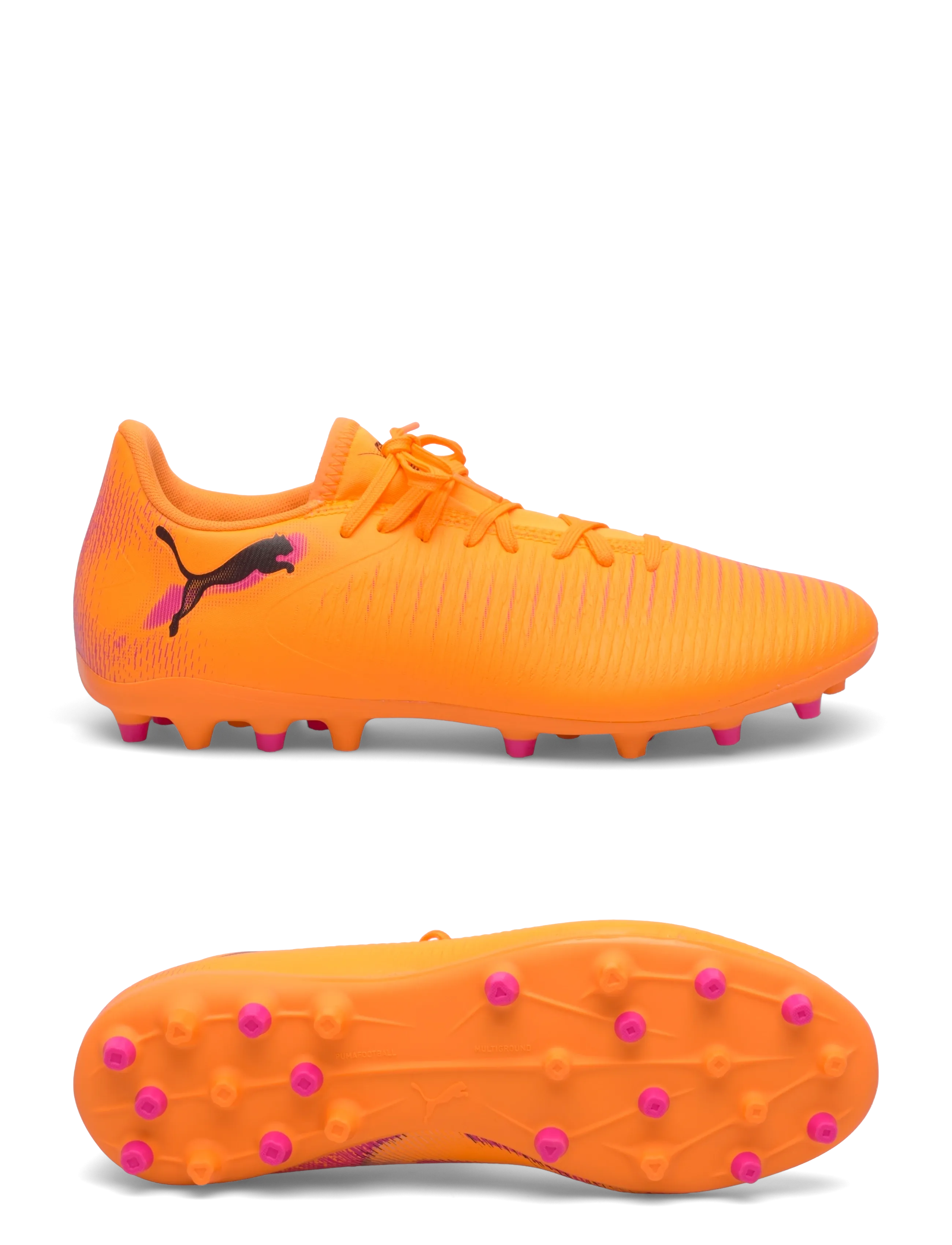 PUMA FUTURE 8 PLAY MG - Fodboldstøvler - HEAT FIRE-PUMA BLACK-RAVISH / orange