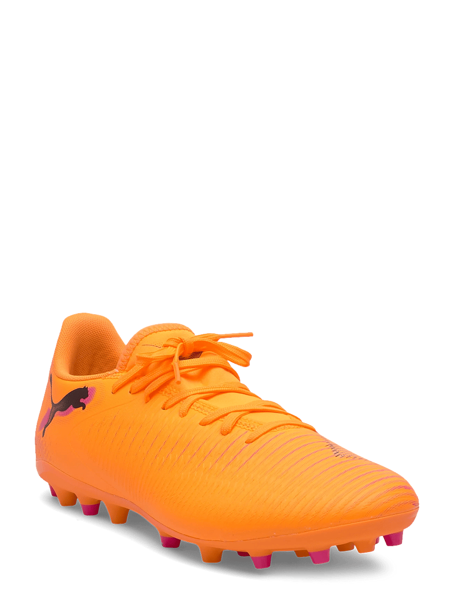 PUMA - FUTURE 8 PLAY MG - fotballsko - heat fire-puma black-ravish - 1