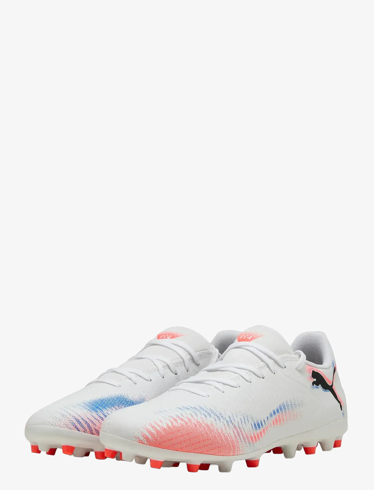 PUMA - FUTURE 8 PLAY MG - jalgpalli puutsad - puma white-puma black-glowing red - 0