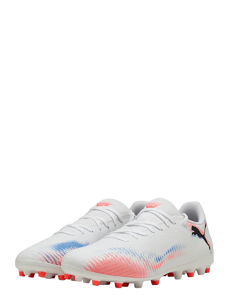 PUMA - FUTURE 8 PLAY MG - jalgpalli puutsad - puma white-puma black-glowing red - 0