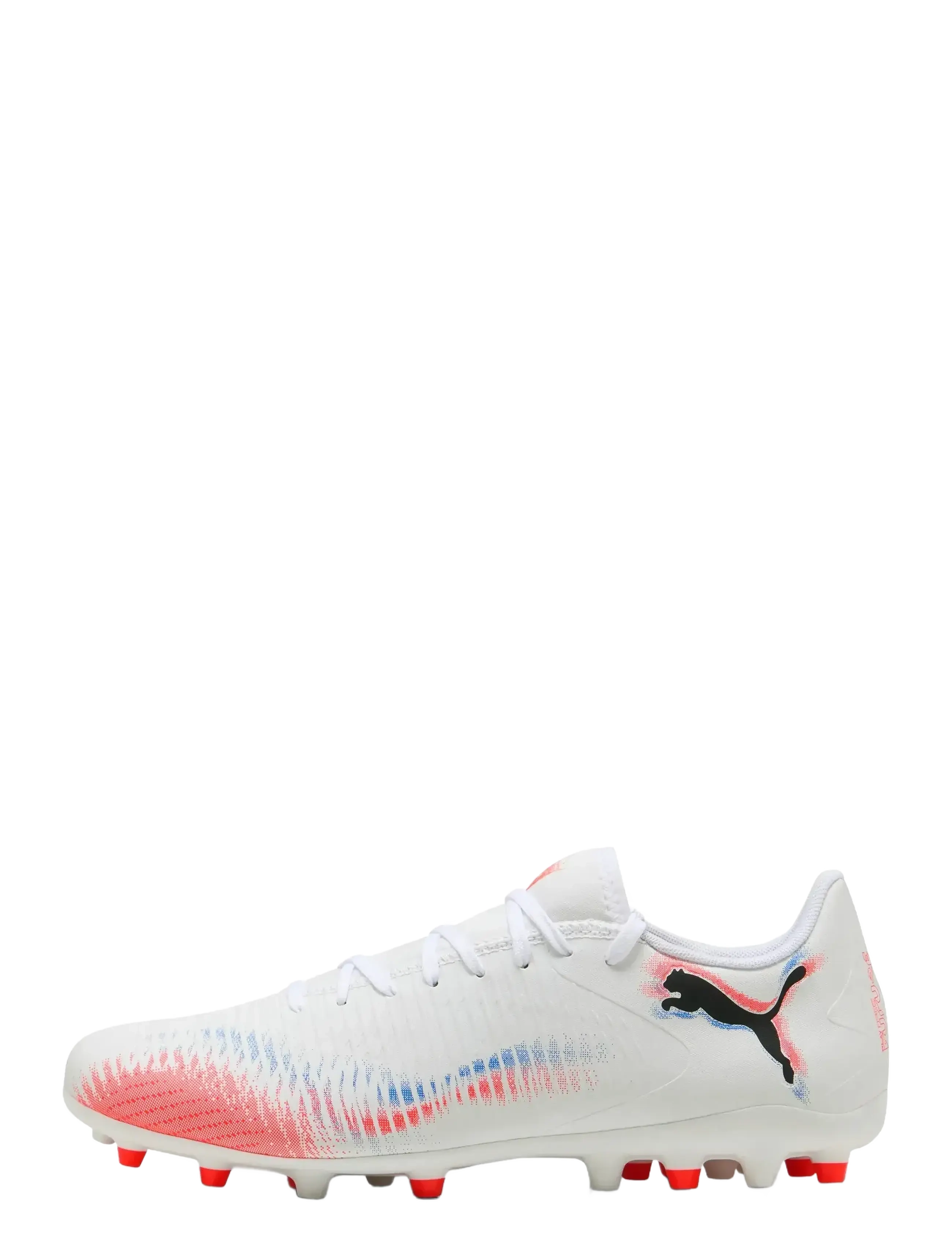 PUMA - FUTURE 8 PLAY MG - fußballschuhe - puma white-puma black-glowing red - 1