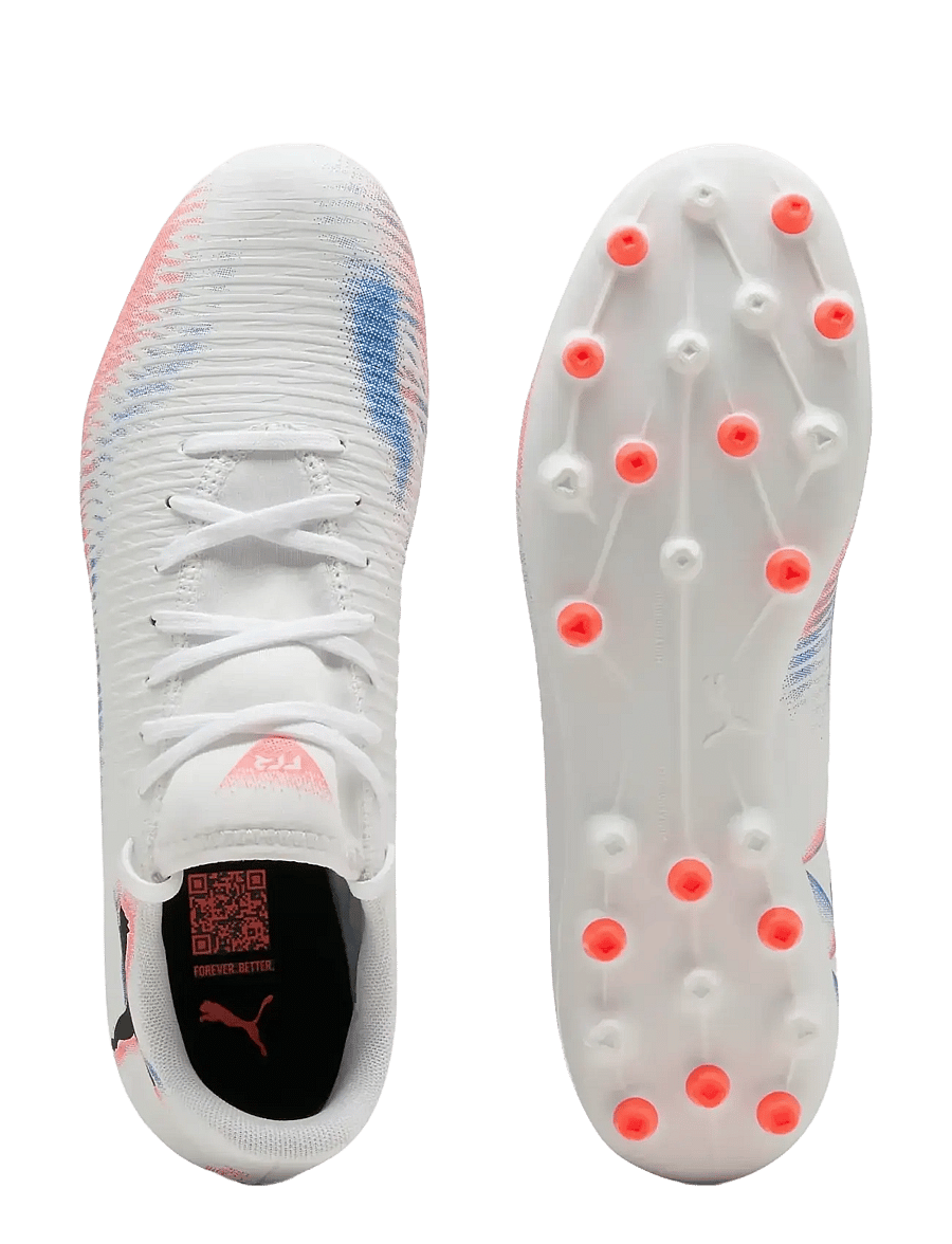 PUMA - FUTURE 8 PLAY MG - fußballstiefel - puma white-puma black-glowing red - 2