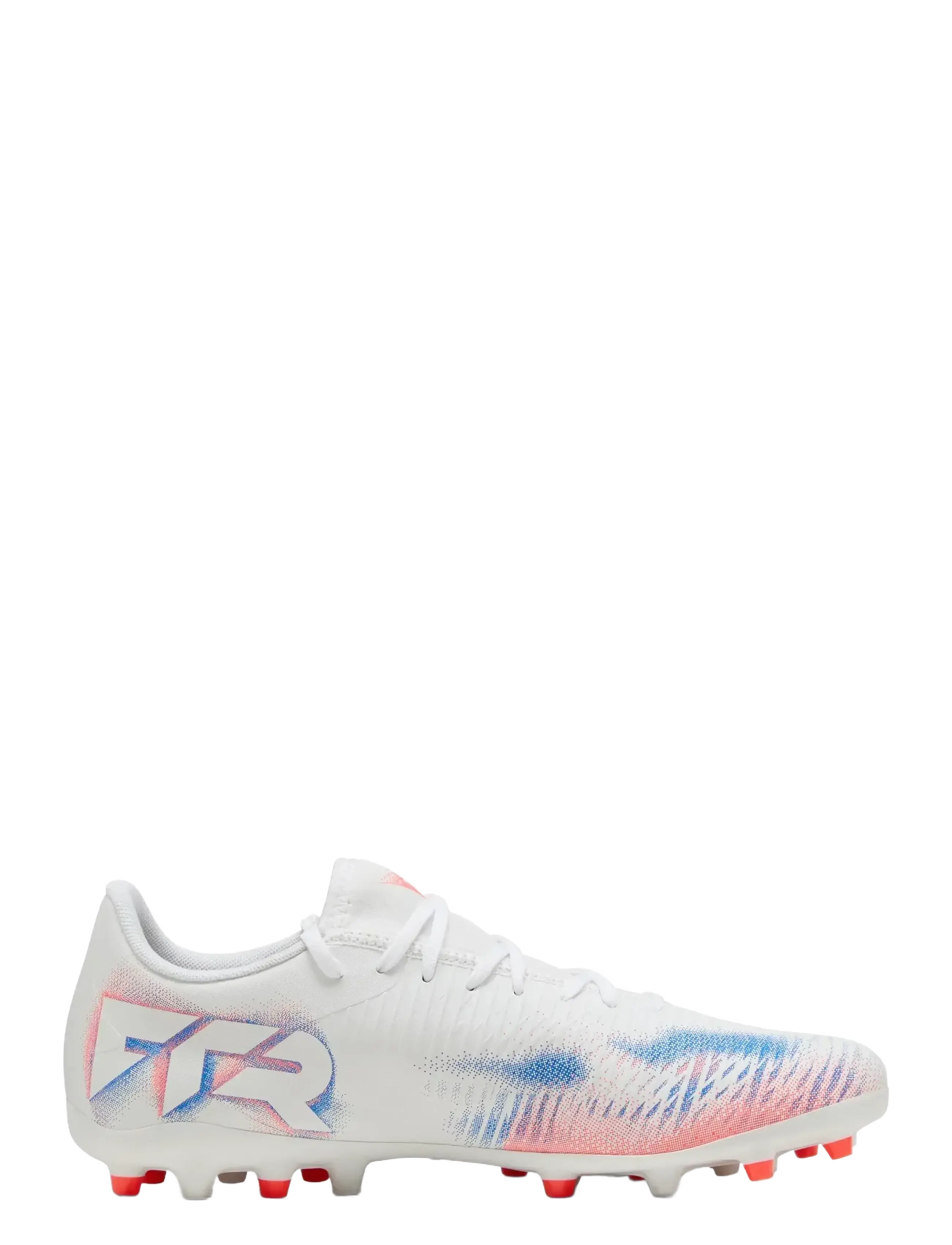 PUMA - FUTURE 8 PLAY MG - fußballschuhe - puma white-puma black-glowing red - 3