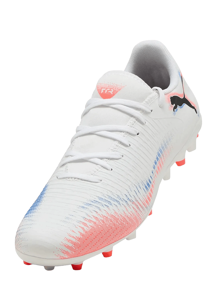 PUMA - FUTURE 8 PLAY MG - fußballstiefel - puma white-puma black-glowing red - 4