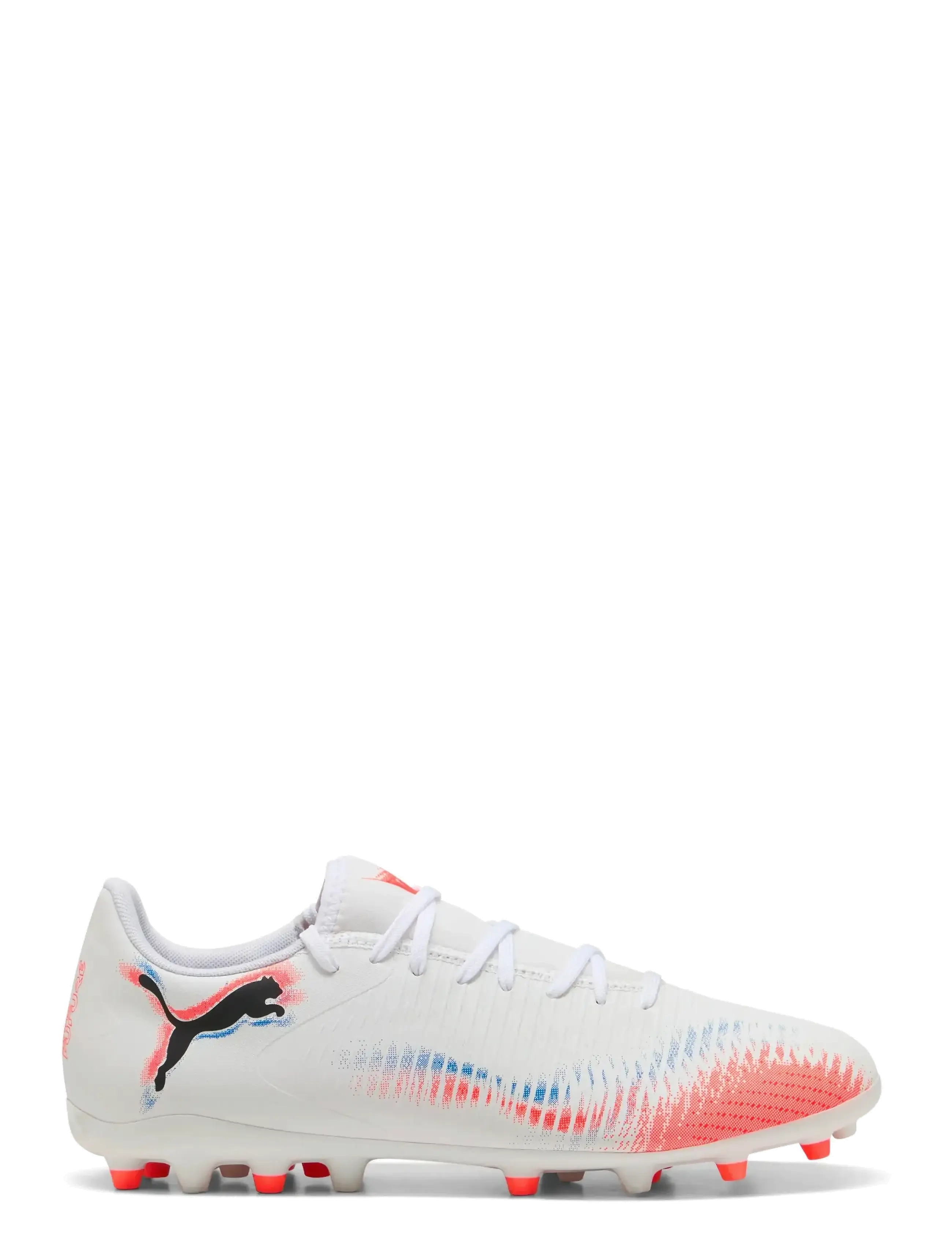 PUMA - FUTURE 8 PLAY MG - fußballschuhe - puma white-puma black-glowing red - 5