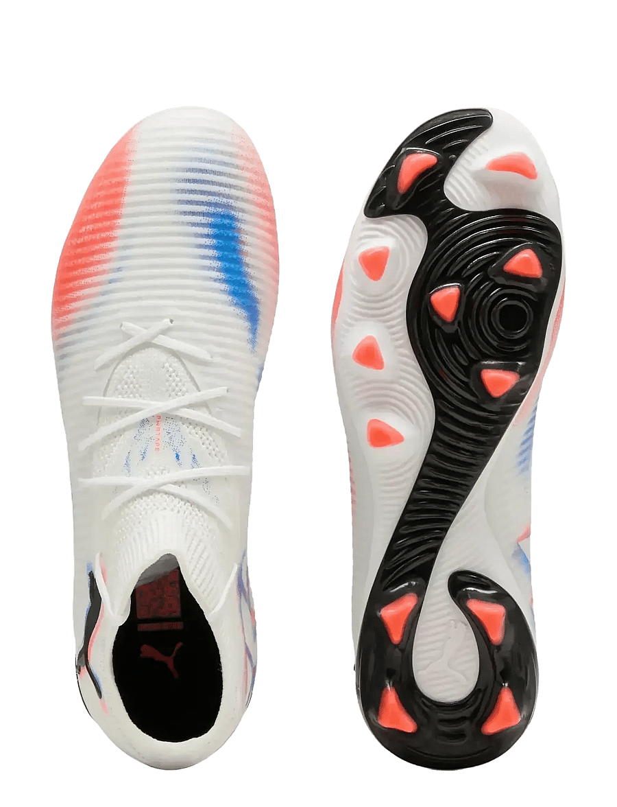 PUMA - FUTURE 8 PRO FG/AG Wn s - fotballsko - puma white-puma black-glowing red - 2