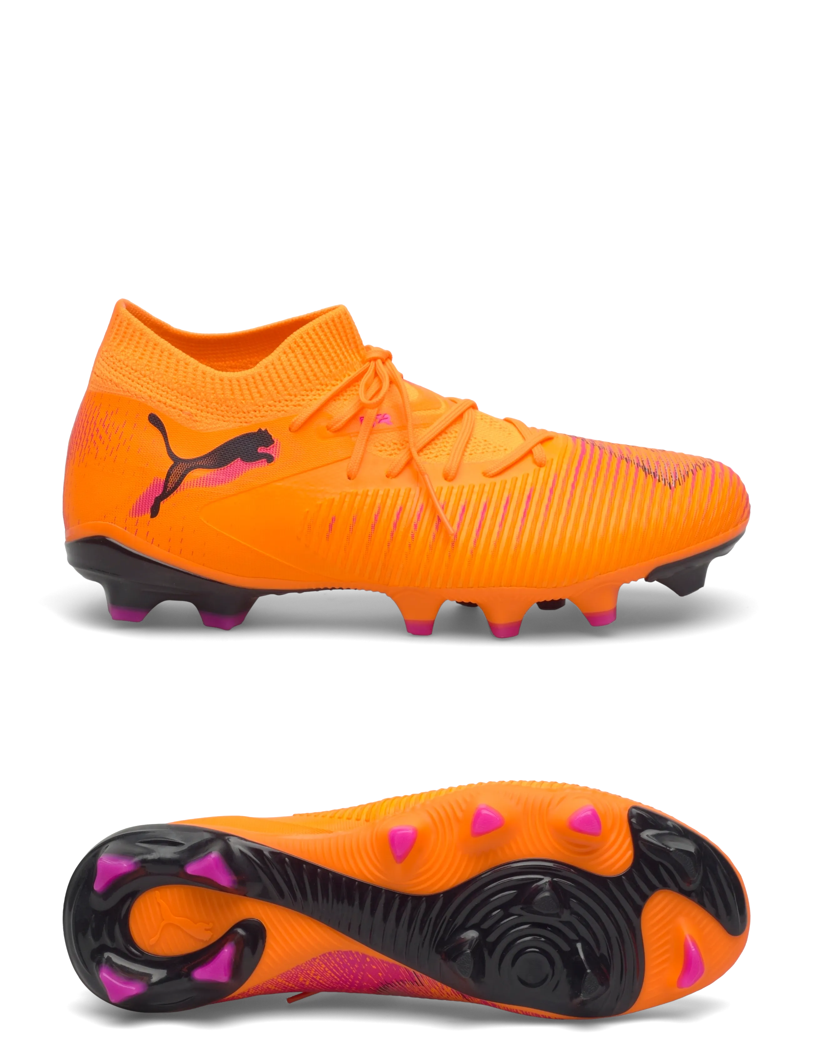 PUMA FUTURE 8 MATCH FG/AG Wn s - Fotballsko - HEAT FIRE-PUMA BLACK-RAVISH / orange